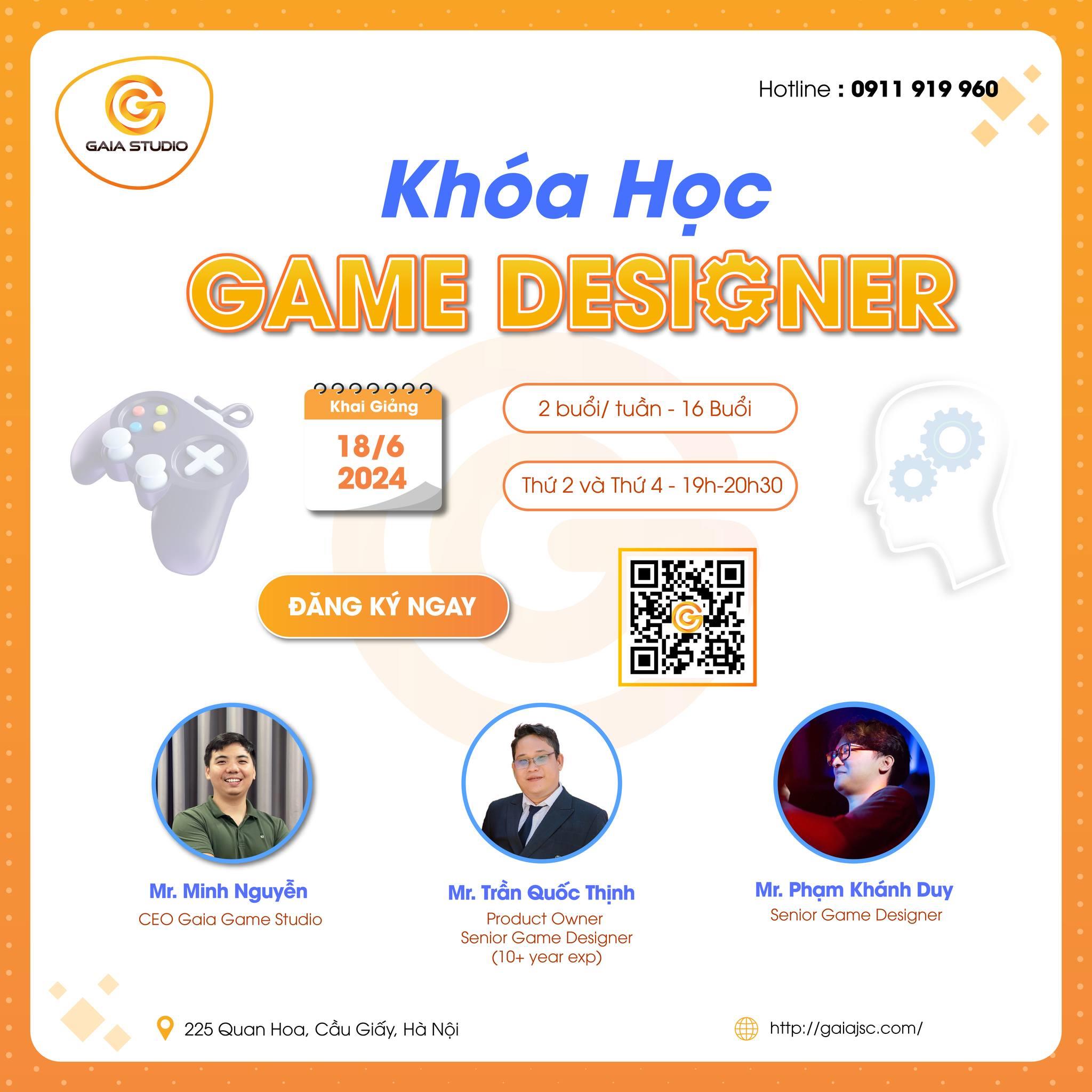 KHÓA HỌC GAME DESIGNER